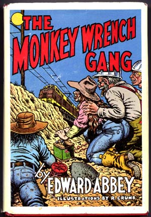 Book Cover by Robert Crumb - Monkey Wrench Gang