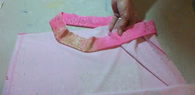 sew casing to skirt