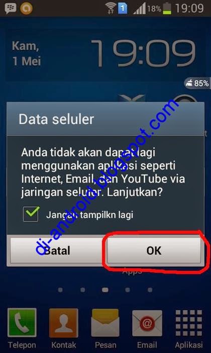 Cara Menonaktifkan BBM Sementara di Android