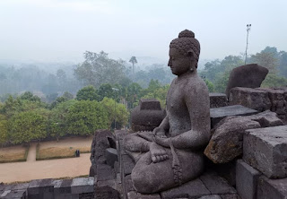 Indonesia, Isla de Java, Borobudur.