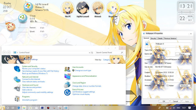 Windows 10 Ver. 1709 Theme Sword Art Online: Alicization by Enji Riz Lazuardi