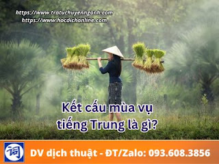 Kết cấu mùa vụ tiếng Trung là gì?