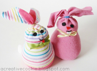 image: sock bunnies by Kate Gould