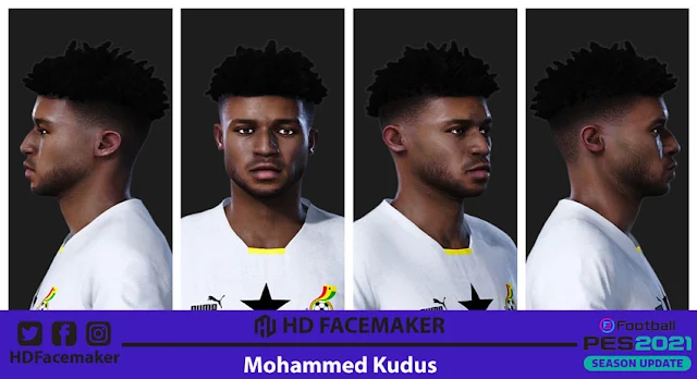 Mohammed Kudus Face For eFootball PES 2021