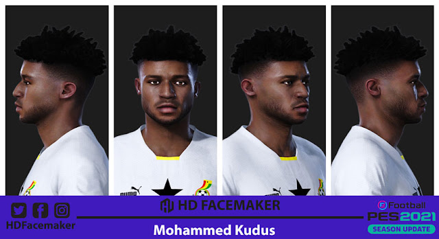 Mohammed Kudus Face For eFootball PES 2021