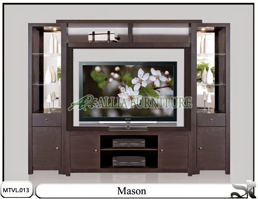 Lemari rak  tv  lcd  minimalis mason Allia Furniture