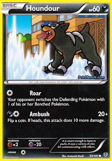 Houndour Plasma Blast Pokemon Card