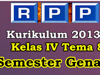 RPP Kelas 4 SD/MI Tema 8 Kurikulum 2013