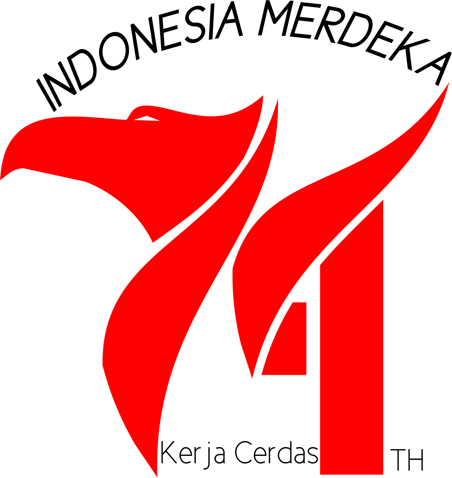 Riview Logo  74 th Indonesia  Merdeka  Portofolio Desain  