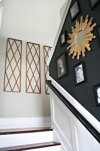 decorating tall staircase