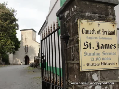 entry to St. James’ Church in Dingle town, Ireland