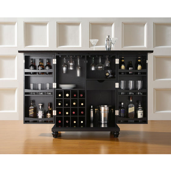 Exceptional Crosley Furniture Cambridge Expandable Bar Cabinet
