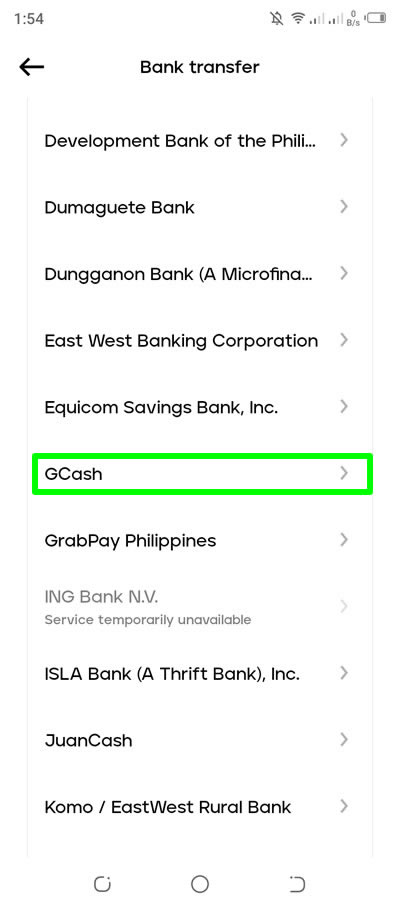 maya bank transfer to gcash