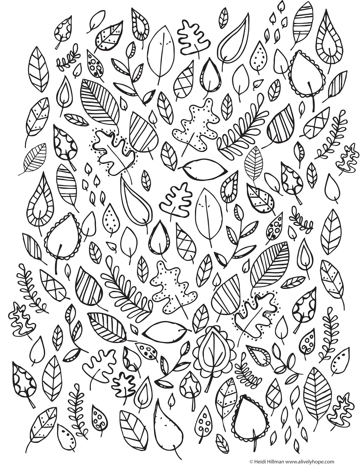 A Lively Hope: Free Gratitude Coloring Page
