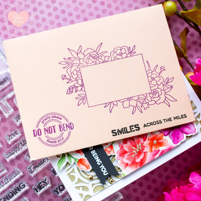 Tonic Studios, September 2020, Heartfelt Corsage, Blog Hop,Giveaway,Happy Mail Envelop,floral cards,Card Making, Stamping, Die Cutting, handmade card, ilovedoingallthingscrafty, Stamps, how to,