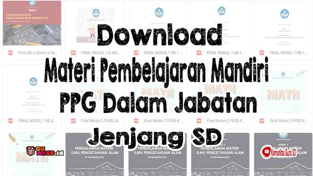 Download Materi Pembelajaran Mandiri PPG Dalam Jabatan Jenjang SD 2022