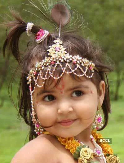 cute little krishna images