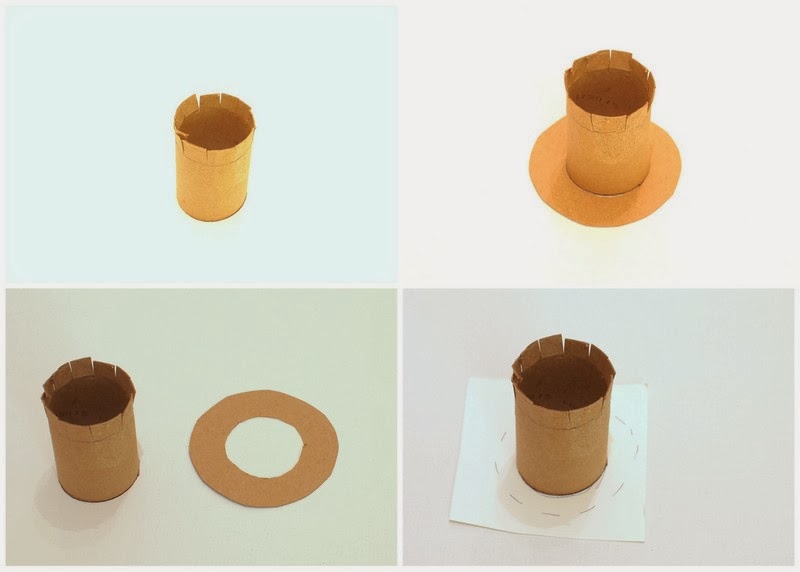 Steps to create Leprechaun Hat from Toilet paper Roll