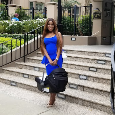 Linda Ikeji shows off post baby bod