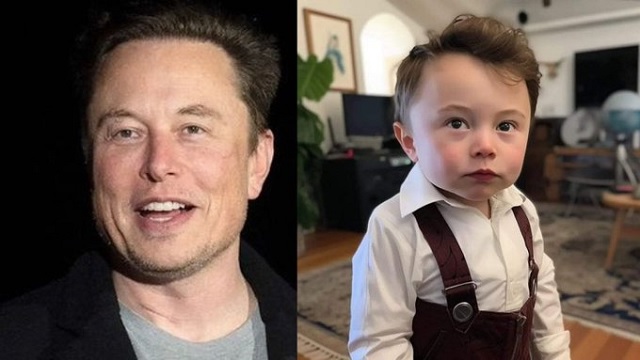 Elon Musk responds to bizarre AI images of him as baby