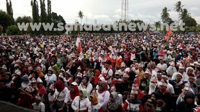 Ribuan Pendukung BERKAH Tumpah Ruah Di Kampanye Akbar Di Mattirobulu
