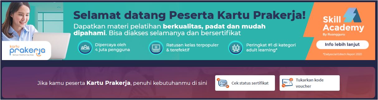 Cara Meningkatkan Ketrampilan Kerja Melalui Pelatihan Prakerja Skill Academy