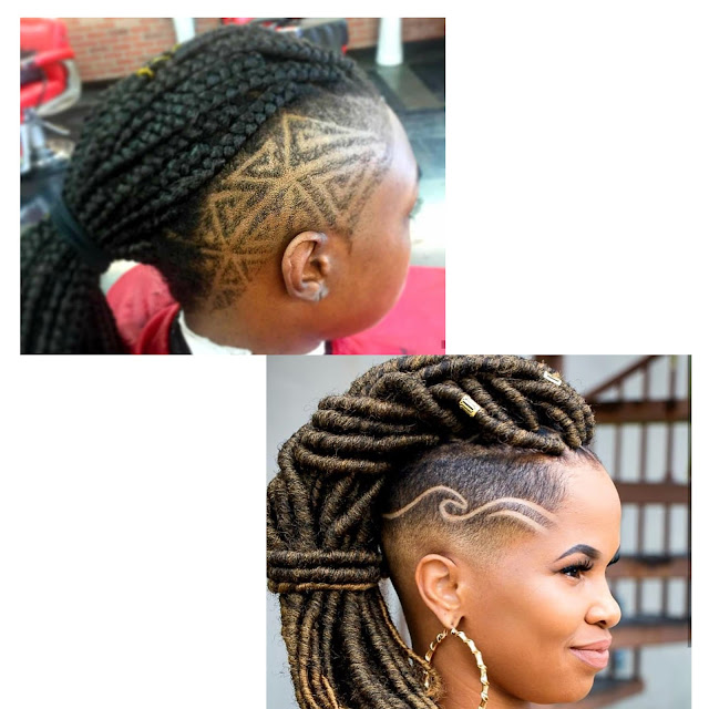 Braided Mohawk with Undercut Style