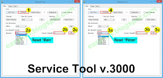 How to reset Canon MG2100 series, MG3100 series, MG4100 series with Service Tool v.3000