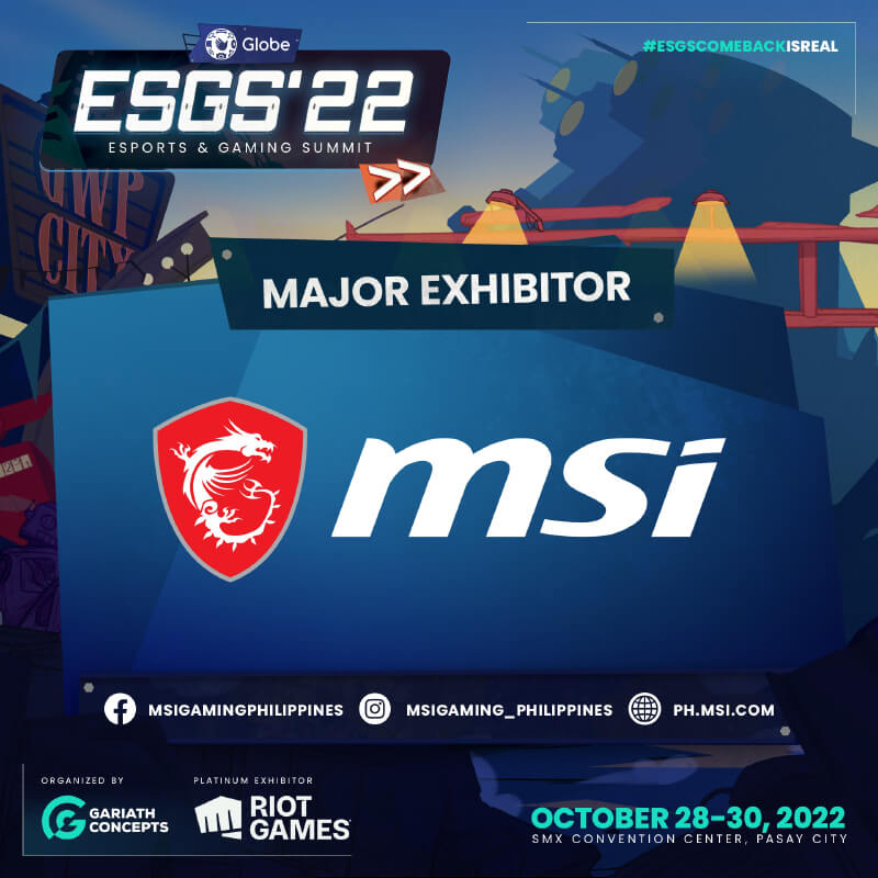 MSI Gaming to join ESGS at SMX Convention Center!