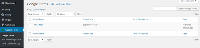 cara menambahkan atau memasang Google Form ke dalam blog Wordpress