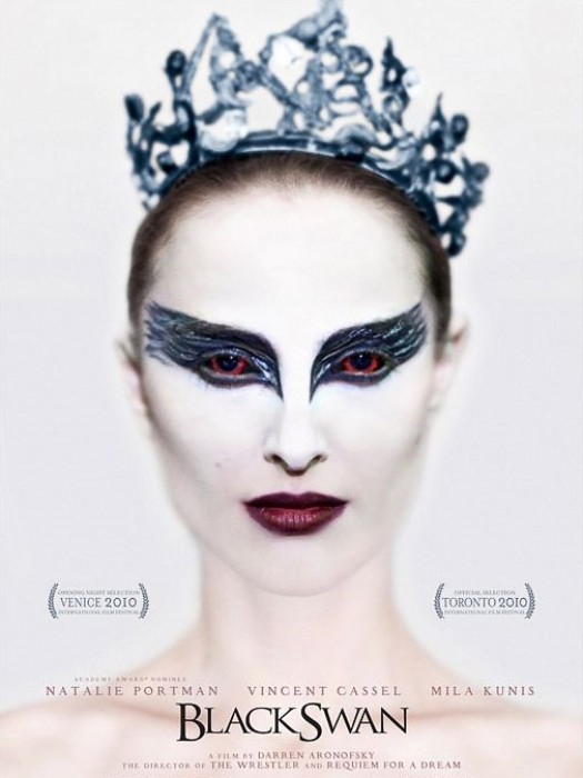 black swan makeup white swan. Black Swan gracefully dances