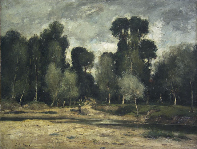 Paál László - Límite del bosque de álamos - 1876