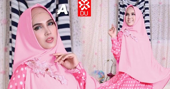  BAJU HIJABERS ): GAMIS CLAIRE SYARI PINK BAJU HIJABERS MUSLIM MURAH