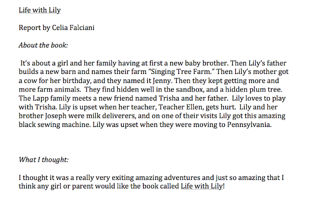 Celia's review of Life with Lily by Mary Ann Kinsinger and Suzanne Woods Fisher
