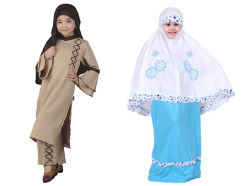 setelan baju muslim anak perempuan