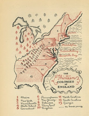 map of 13 colonies labeled. Printable map of the 13