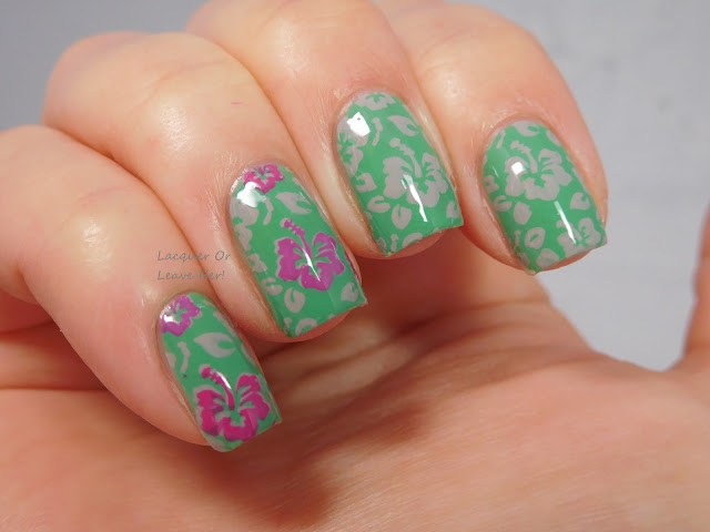 Tropical flowers: Winstonia Beach, Please! + Zoya Ness, Brynn, and Live