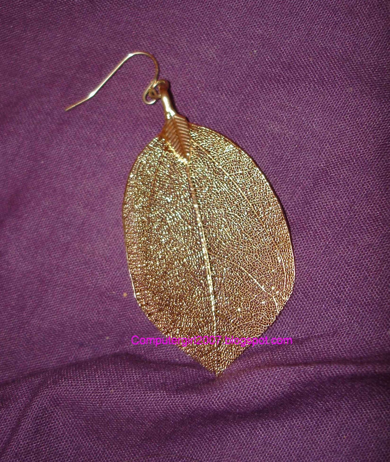 Gold Leaf Earrings on Accessory Of The Month  Accessorize Gold Leaf Earrings  Aotm