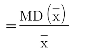 Coefficient of MD from mean