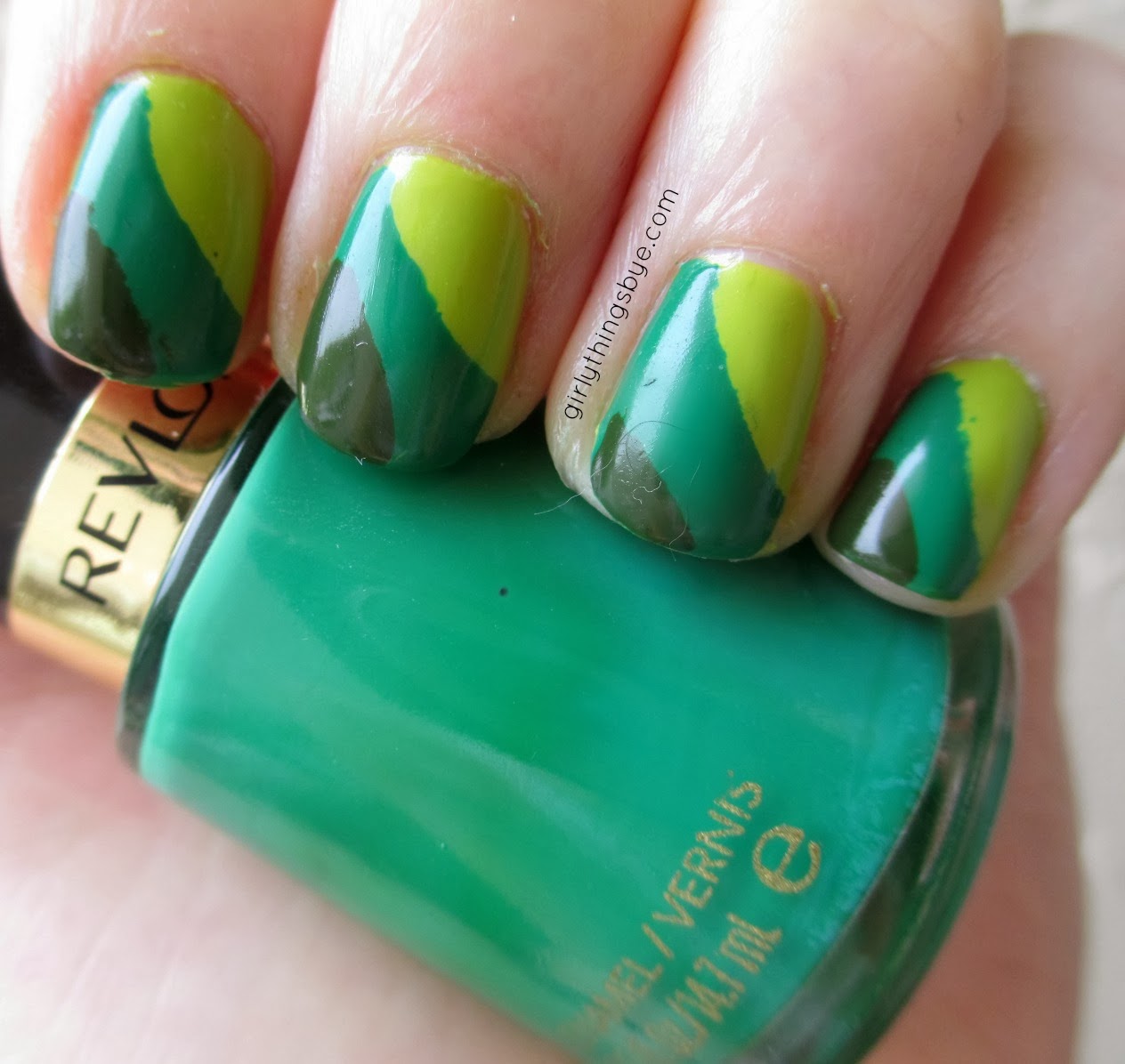 ehmkay nails: Neon Watermelons with China Glaze Electric Nights Collection