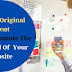 What is Original Content - How To Promote The SEO Level Of  Your Website