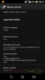 Sony Xperia Z, Xperia M started a new firmware update (10.3.1.A.2.67), (15.1.C.1.17)