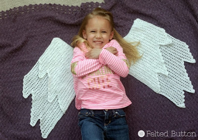 Embraced by Angels Blanket Crochet Pattern by Susan Carlson of Felted Button