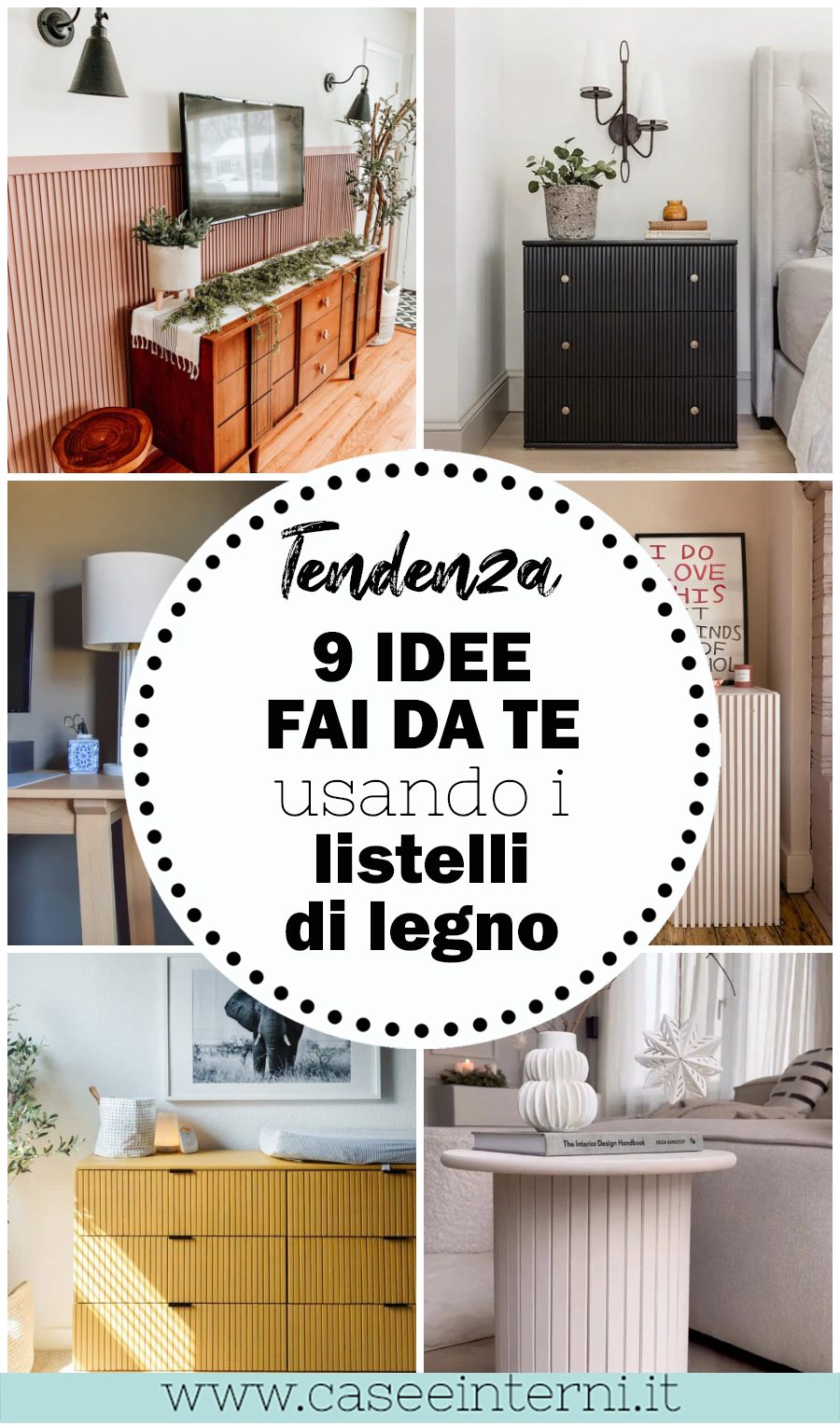 Trend: mobili scanalati, listelli di legno e effetto millerighe fai da te