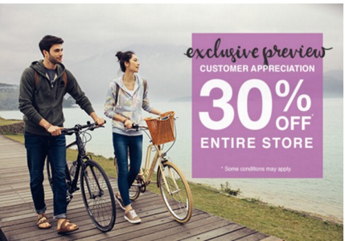 Roots 30% Off Customer Appreciation Exclusive Preview Promo Code