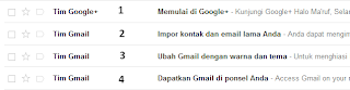Ada 4 pesan di gmail, proses cara membuat email sudah selesai