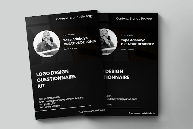 LOGO DESIGN QUESTIONNAIRE KIT by Temitope Adebayo