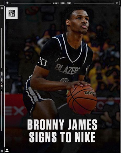 18-Year-Old Bronny James Bags Lucrative Endorsement Deal With Nike