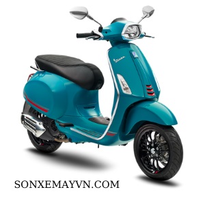 Bán SƠN XE MÁY MÀU XANH ĐÁ VESPA LX LIBERTY