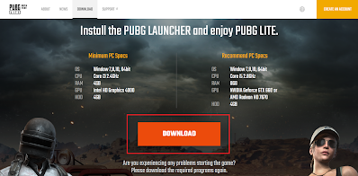 Download Installer Launcher PUBG Lite